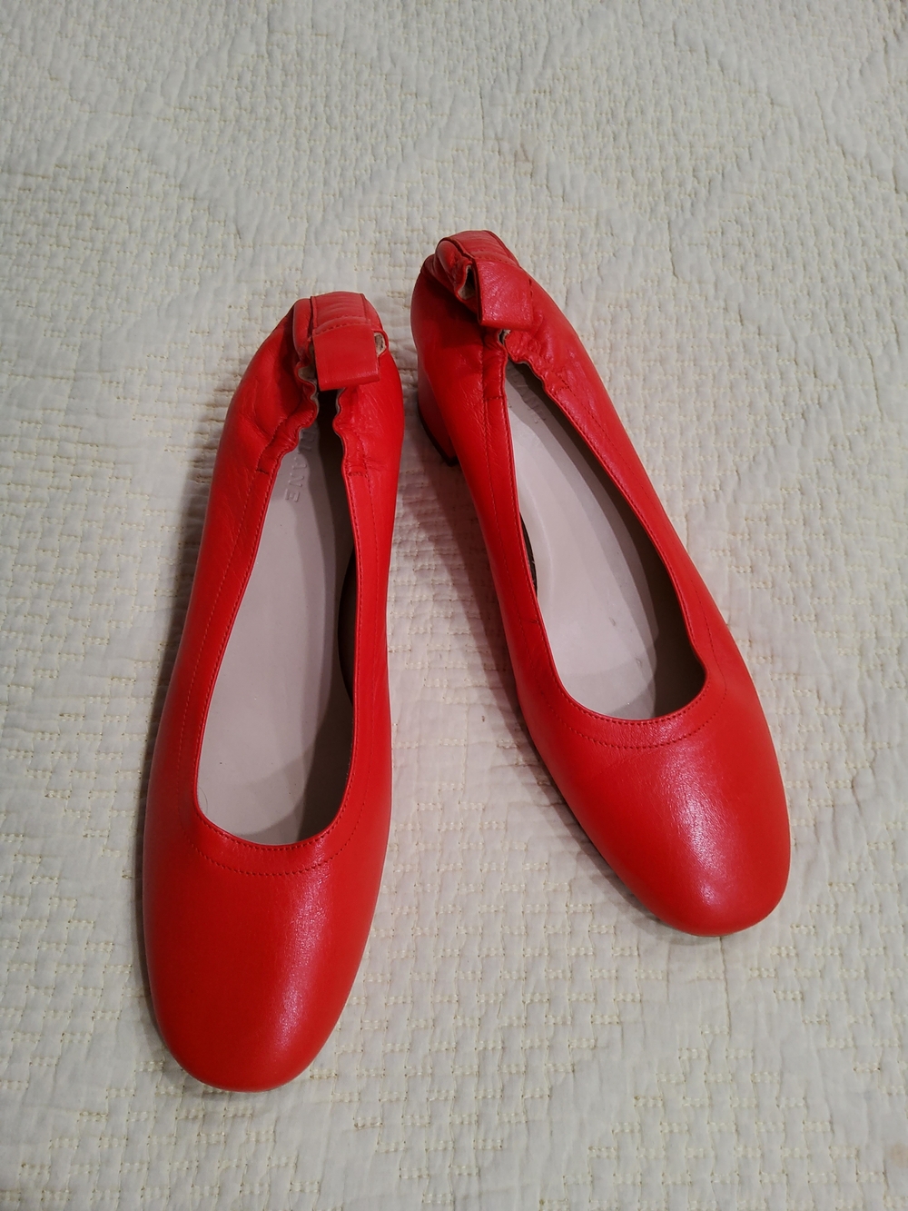 Everlane Day Heel In Red Size 10 - Picture 2 of 10